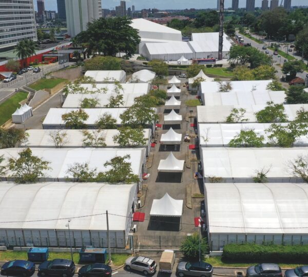 Architectures éphémères (Pavillons et Stands d'Exposition VVIP) déployées par AYUF Holding à l'occasion de la COP15 Abidjan 2022